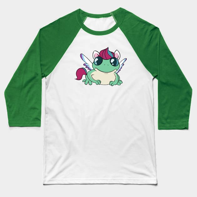 Frog zipp Baseball T-Shirt by AmyNewBlue